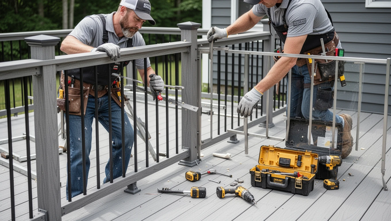 Deck Railing Installation