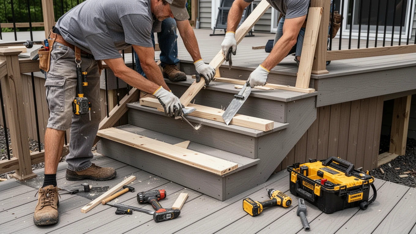 Deck Stairs Installation